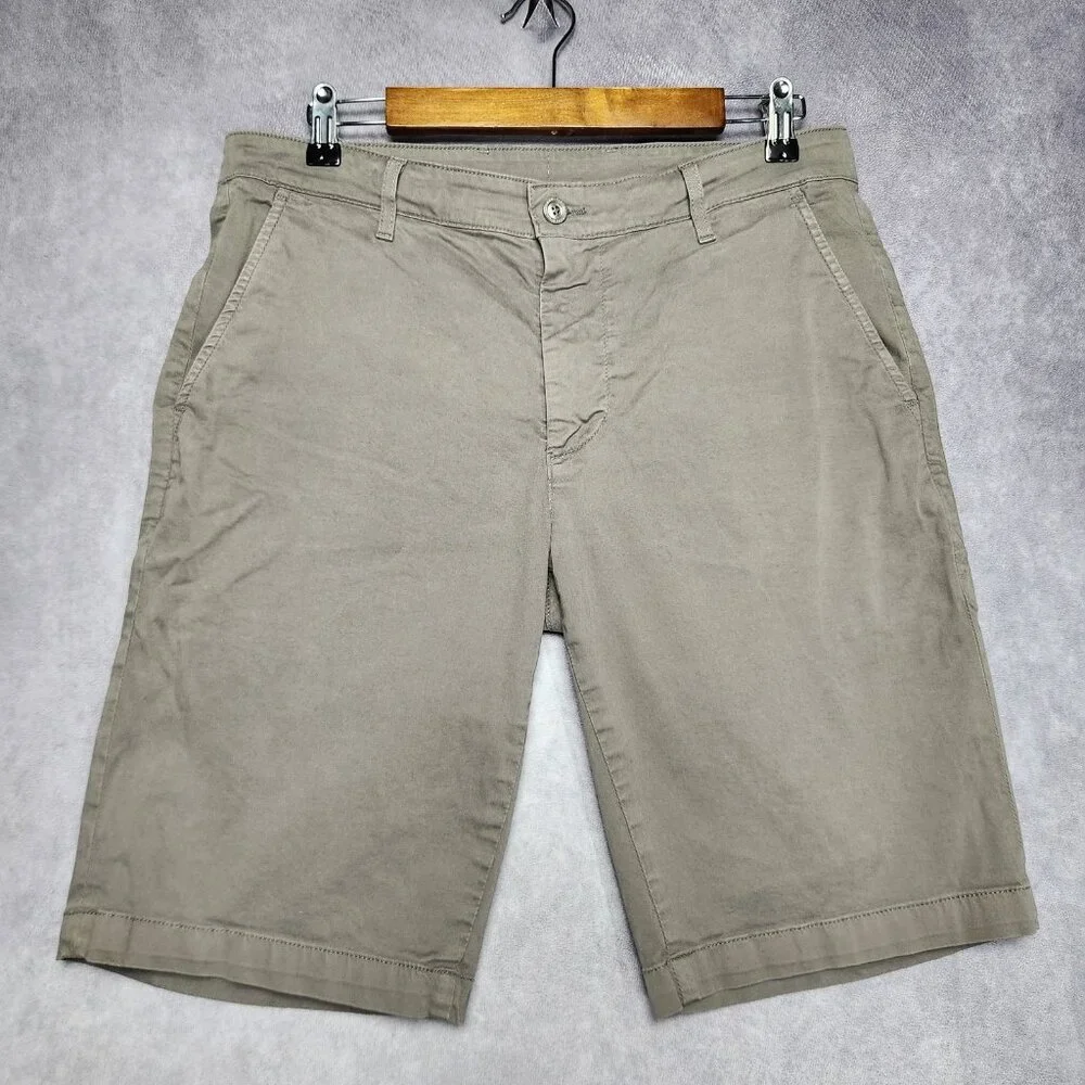 AG Adriano Goldschmied Shorts Mens 33R Gray The Griffin Tailored Stretch Casual‎